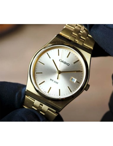 reloj clásico hombre Casio MTP-B145G-9A 80’s style 35mm 50m WR correa de acero