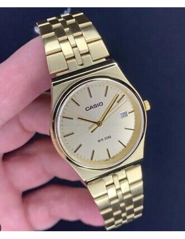 reloj clásico hombre Casio MTP-B145G-9A 80’s style 35mm 50m WR correa de acero
