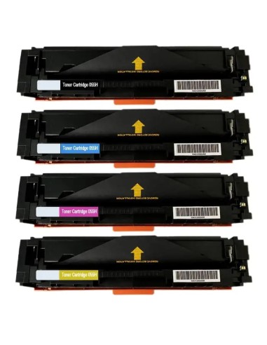 4 toner Compatibles Canon 055H - con chip  LBP-660 Series / LBP660 LBP-662 LBP-663 LBP-664  MF740 MF741 MF743 MF744 MF745 MF746