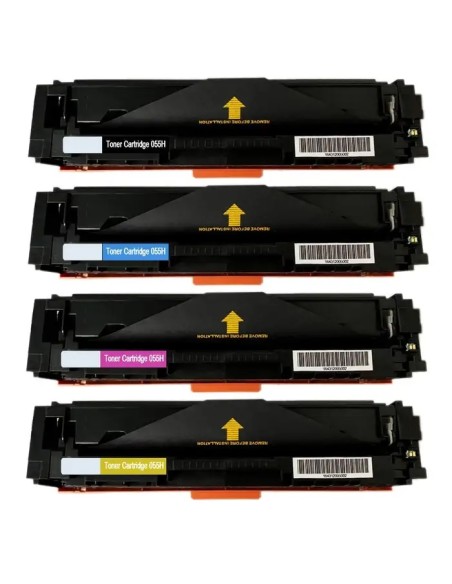 4 toner Compatibles Canon 055H - con chip  LBP-660 Series / LBP660 LBP-662 LBP-663 LBP-664  MF740 MF741 MF743 MF744 MF745 MF746