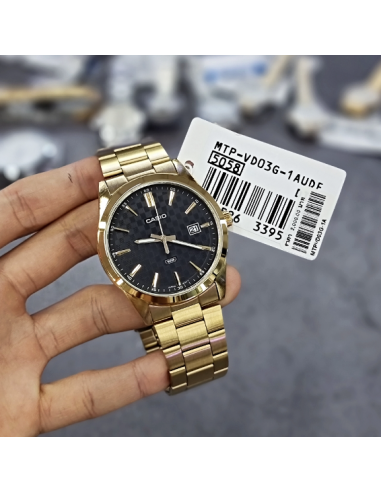 Reloj Casio Collection analogico MTP-VD03G-1A correa de acero gold