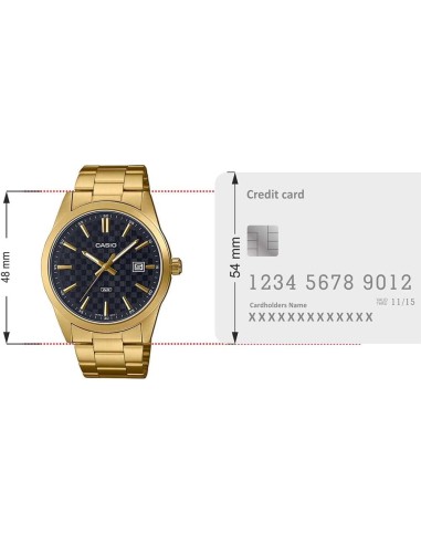 Reloj Casio Collection analogico MTP-VD03G-1A correa de acero gold