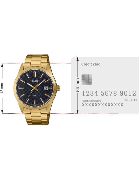 Reloj Casio Collection analogico MTP-VD03G-1A correa de acero gold