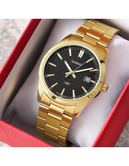 Reloj Casio Collection analogico MTP-VD03G-1A correa de acero gold