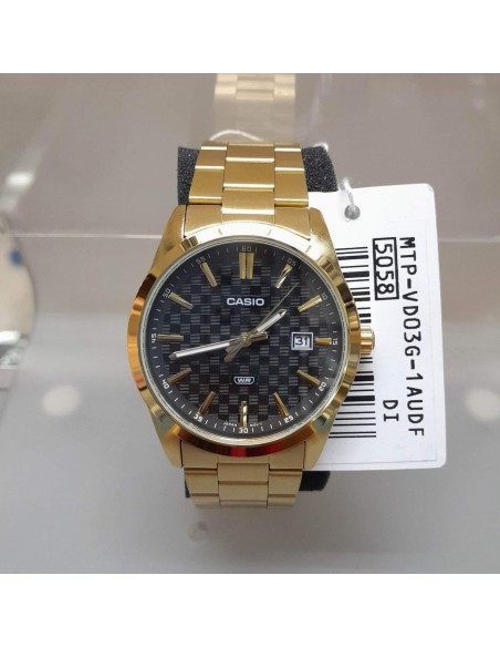Reloj Casio Collection analogico MTP-VD03G-1A correa de acero gold