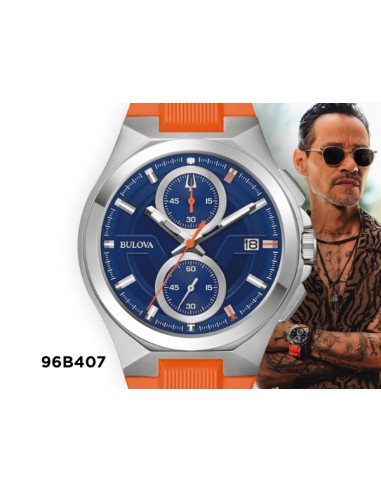 reloj cronógrafo hombre Bulova 96B407 Marc Anthony Maquina Limited Edition 46mm 100m WR cristal de zafiro