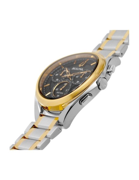 reloj hombre Bulova Curv 98A301 44mm Cristal de Zafiro 262kHz Cuarzo Alta Precisión 30m WR
