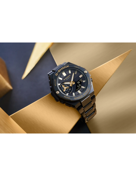 reloj solar bluetooth  Casio G-SHOCK G-STEEL Bluetooth Solar GST-B500BD-1A9 200m WR Hora Mundial