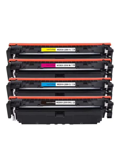 4 toner Compatibles HP W2200X W2201X W2202X W2203X/ 220X para HP Color LaserJet Pro 4202 / MFP 4302 / MFP 4303