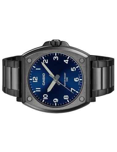 reloj clásico hombre Casio MTP-E730B-2A 43.40mm 50m WR acero inoxidable con baño de iones manecillas luminosas