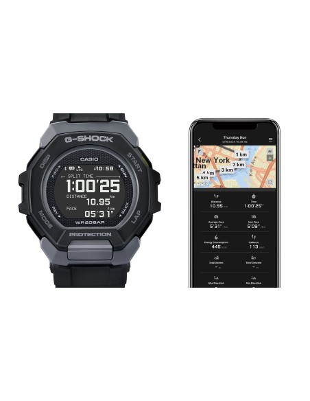 Bluetooth Casio G-Shock G-Squad GBD-300-1JF  JDM 200m WR Tiempos de Vuelta Acelerómetro