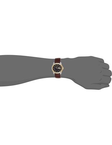 reloj clásico hombre Seiko Essentials SUR360 39.6mm 100m WR correa de cuero cuarzo