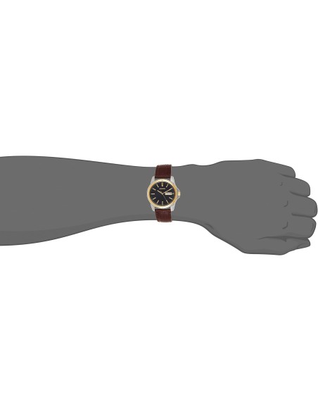 reloj clásico hombre Seiko Essentials SUR360 39.6mm 100m WR correa de cuero cuarzo