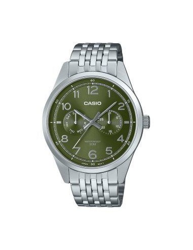 reloj clásico hombre Casio MTP-E340D-3A 41.5mm 50m WR correa de acero