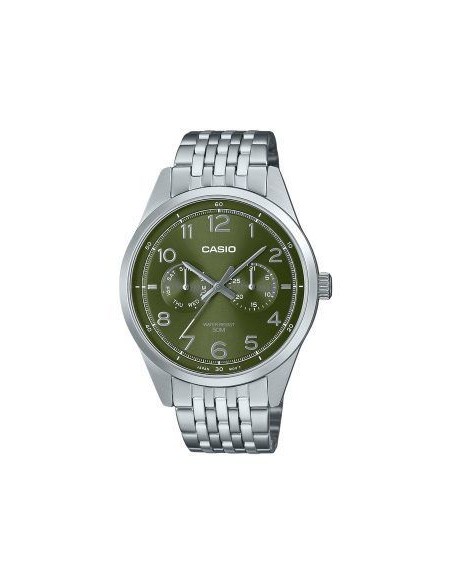 reloj clásico hombre Casio MTP-E340D-3A 41.5mm 50m WR correa de acero