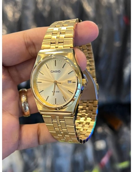 reloj clásico hombre Casio MTP-B145G-9A 80’s style 35mm 50m WR correa de acero