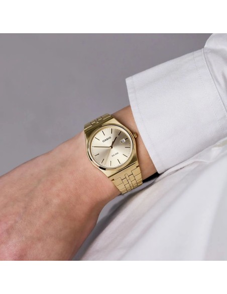 reloj clásico hombre Casio MTP-B145G-9A 80’s style 35mm 50m WR correa de acero
