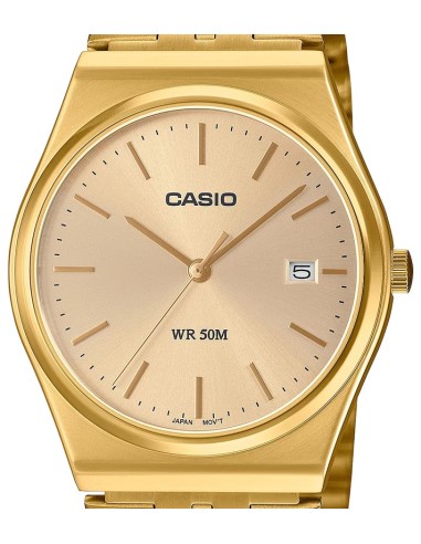 reloj clásico hombre Casio MTP-B145G-9A 80’s style 35mm 50m WR correa de acero