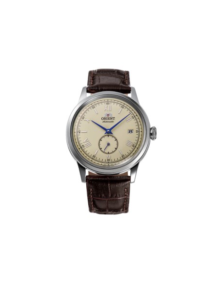 Reloj automático hombre Orient Bambino Small Seconds RA-AP0105Y 38.4mm correa de cuero (admite cuerda manual)