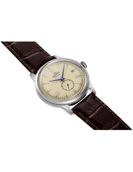 Reloj automático hombre Orient Bambino Small Seconds RA-AP0105Y 38.4mm correa de cuero (admite cuerda manual)