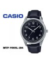 Reloj analógico Casio MTP-V005L-1B4 correa de cuero color negro