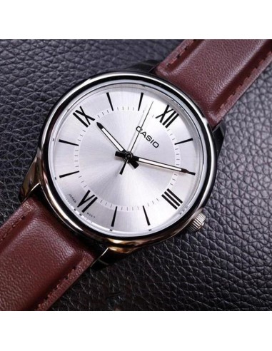 copy of Reloj analógico Casio MTP-V005L-1B4 correa de cuero color negro