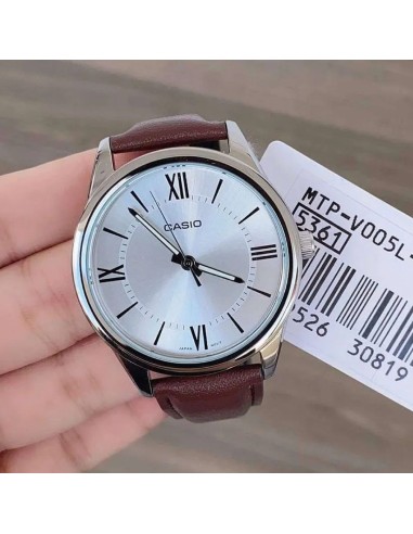 copy of Reloj analógico Casio MTP-V005L-1B4 correa de cuero color negro