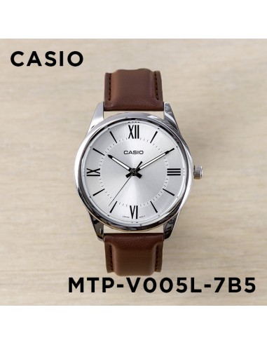 copy of Reloj analógico Casio MTP-V005L-1B4 correa de cuero color negro