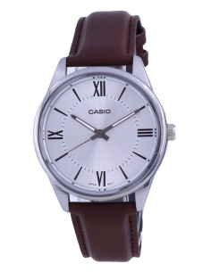 Reloj analógico Casio MTP-V005L-7b5 correa de cuero color marron