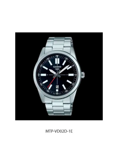 Reloj deportivo Casio MTP-VD02D-1E analógico de acero inoxidable 48×41×9,6 mm