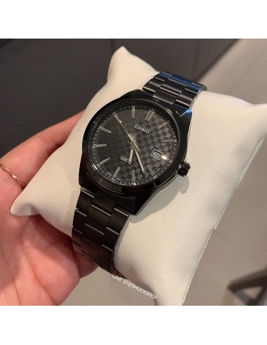 Reloj hombre analógico Casio Gunmetal MTP-VD03B-1A 41mm baño de iones correa de acero