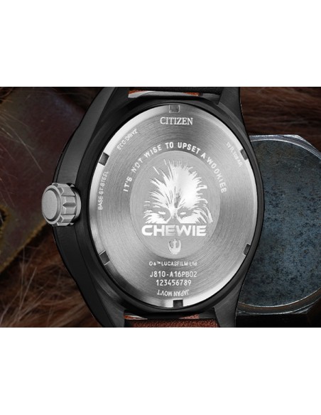 reloj hombre Citizen Eco-drive Star Wars CHEWBACCA AW5008-06W 43mm 100m WR