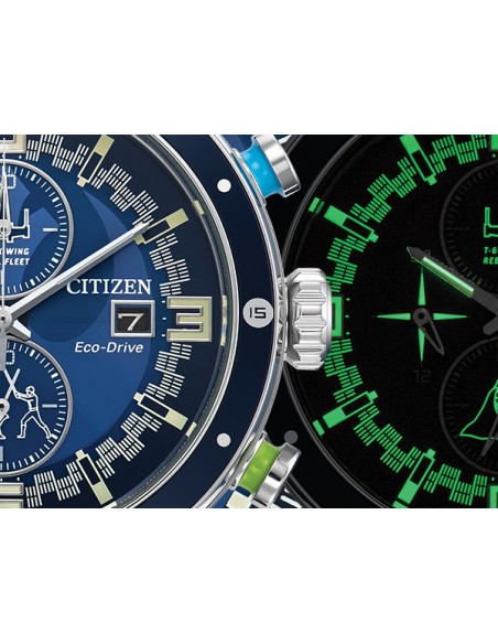 reloj hombre Citizen Luke Skywalker STAR WARS CA0768-07W 44mm 100m WR correa de cuero