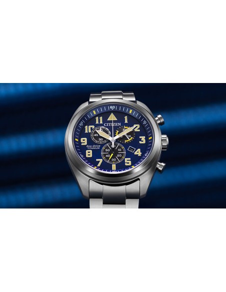 Reloj hombre Titanio Aviador Citizen Super Titanium AT2480-57L Citizen Garrison Super Titanium Pilot