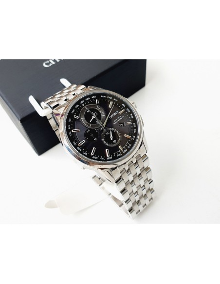 reloj hombre Radiocontrol Citizen AT8110-53E A-T dial negro 43mm Calendario Perpetuo Cristal de Zafiro