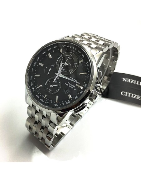 reloj hombre Radiocontrol Citizen AT8110-53E A-T dial negro 43mm Calendario Perpetuo Cristal de Zafiro