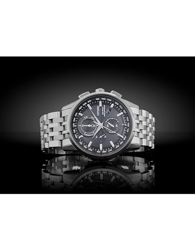reloj hombre Radiocontrol Citizen AT8110-53E A-T dial negro 43mm Calendario Perpetuo Cristal de Zafiro