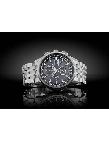 reloj hombre Radiocontrol Citizen AT8110-53E A-T dial negro 43mm Calendario Perpetuo Cristal de Zafiro