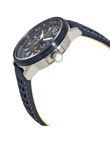 Reloj Aviador hombre Citizen Promaster Nighthawk Blue Angels BJ7007-02L dial azul 42mm correa de cuero 200m