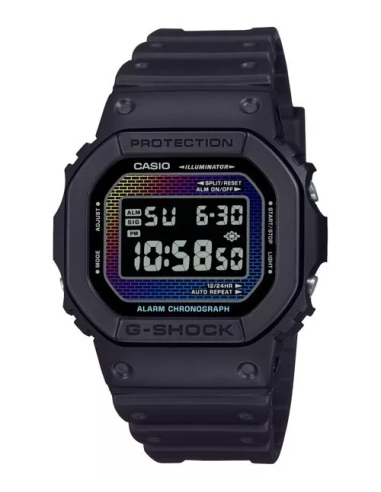 Casio G-Shock Rainbow Brick Wall DW-5600RW-1JF JDM 200m WR resistente a los golpes  48.9 × 42.8