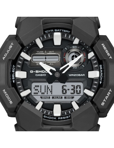 Casio G-Shock GA-010-1AJF JDM  55.1 × 51.9 × 17.5 mm 200M WR Carbon Core Guard 10 años batería