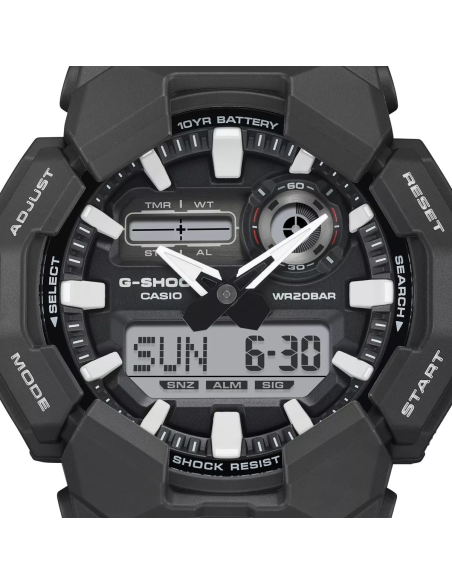 Casio G-Shock GA-010-1AJF JDM  55.1 × 51.9 × 17.5 mm 200M WR Carbon Core Guard 10 años batería