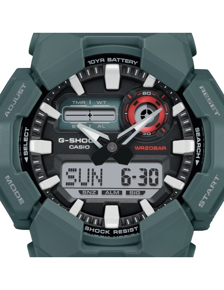 Casio G-Shock GA-010-2AJF JDM  55.1 × 51.9 × 17.5 mm 200M WR Carbon Core Guard 10 años batería
