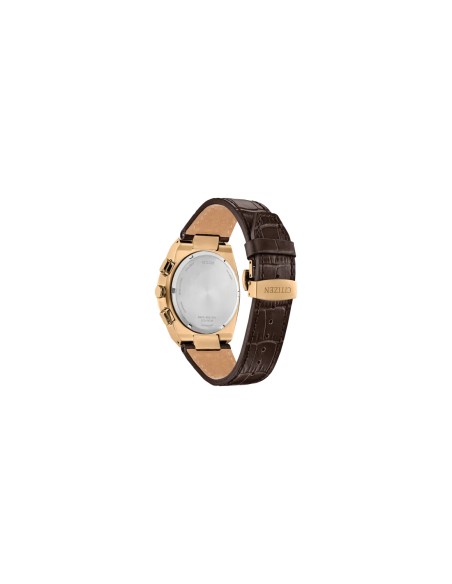 Citizen Eco-Drive Axiom CA4583-01E 43mm 50m WR cristal de zafiro correa de cuero movimiento Eco-Drive