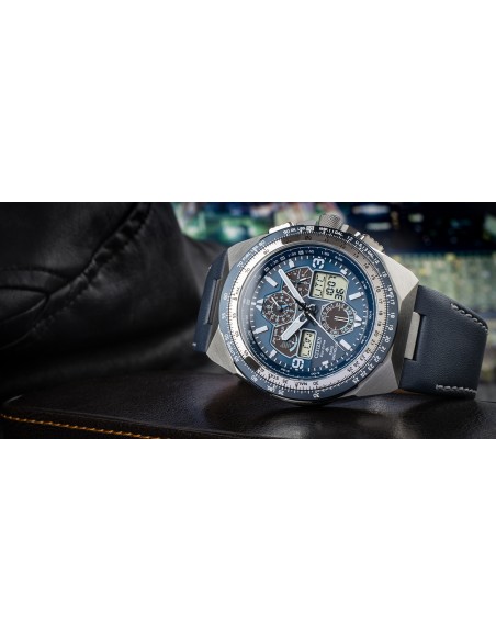 reloj aviador radiocontrol Citizen Promaster Skyhawk A-T JY8148-08L 46m 200m WR cristal de zafiro