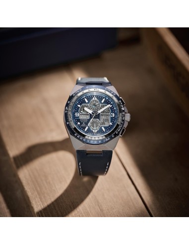 reloj aviador radiocontrol Citizen Promaster Skyhawk A-T JY8148-08L 46m 200m WR cristal de zafiro