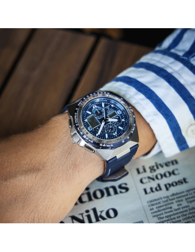 reloj aviador radiocontrol Citizen Promaster Skyhawk A-T JY8148-08L 46m 200m WR cristal de zafiro