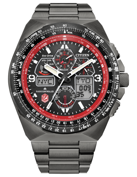 reloj aviador hombre radio-control Citizen Promaster Skyhawk  JY8129-53H AT Snowbirds