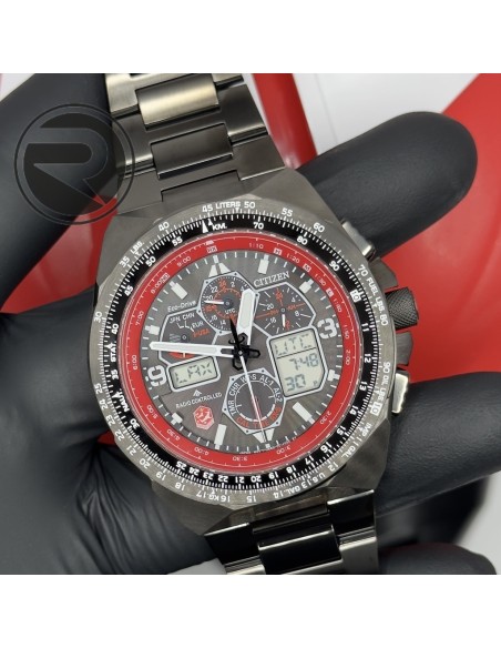 reloj aviador hombre radio-control Citizen Promaster Skyhawk  JY8129-53H AT Snowbirds