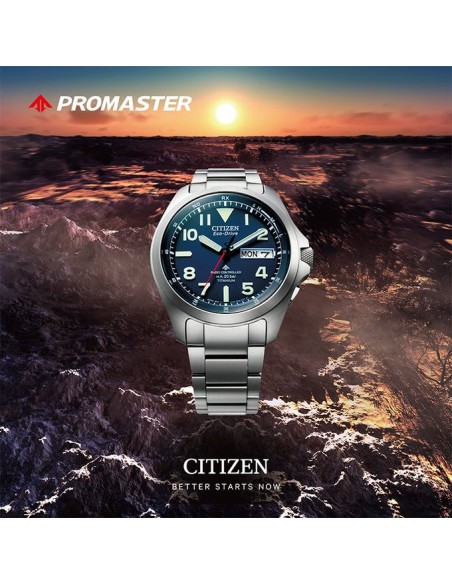 reloj radio-control hombre Citizen Promaster Land TITANIUM AT6080-53L JDM 39mm 200m
